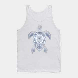 Adorable Light Turtle Illustration for Nature Lovers Tank Top